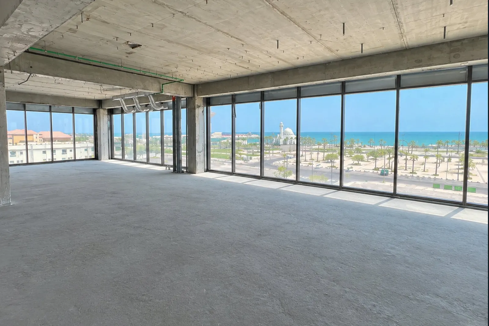 Open-plan office floor